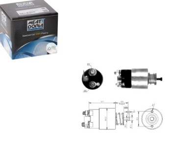 Электромагнит стартер hyundai accent ii accent iii getz matrix фото №1