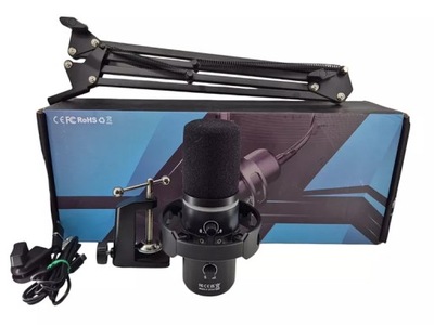 MIKROFON PODCASTOWY Z RAMIENIEM