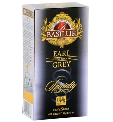 Herbata Basilur czarna Earl Grey 25 szt
