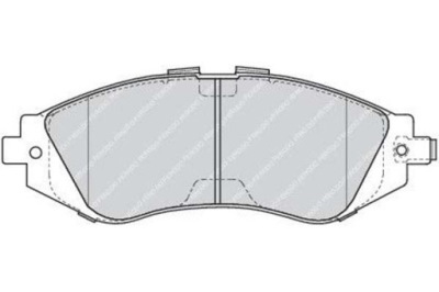 Ferodo комплект тормозных колодок ham. перед с акустический c фото №1