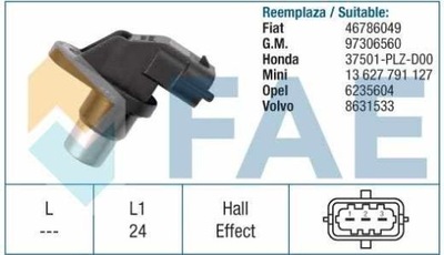 SENSOR REVOLUCIONES DE EJE KORB. OPEL  