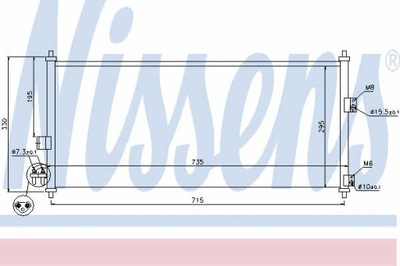 РАДИАТОР КОНДИЦИОНЕРА NISSENS 94589