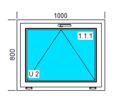 OKNA PCV 1000x800 U BIAŁE
