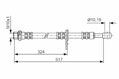 BOSCH CABLE DE FRENADO ELÁSTICO PARTE DELANTERA L SUBARU IMPREZA LEGACY 3  