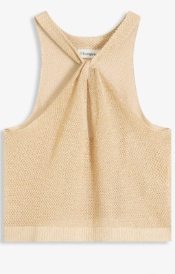 DZIANINOWY TOP Z BROKATEM 44/46