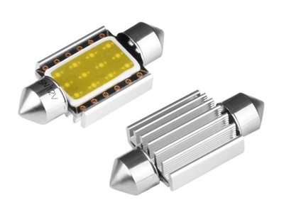 ЛАМПОЧКА НІЧНОГО БАЧЕННЯ FESTOON SV8.5 36MM 12V 1X COB LED (СВІТЛОДІОД), CANBUS, БІЛА, 2 ШТ.