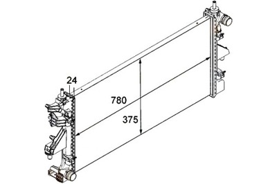 Hella радіатор wody citroen jumper 2.2 hdi 100 фото №1
