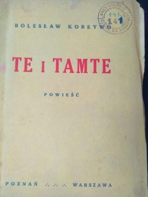 Te i tamte. Bolesław Koreywo 1922