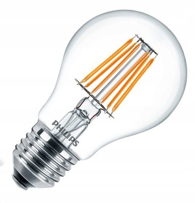 PHILIPS LED FILAMENT 7.5W E27 WW A60 CL ND/4