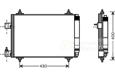 CONDENSADOR DE ACONDICIONADOR CITROEN C5 II C5 3 C6 PEU  