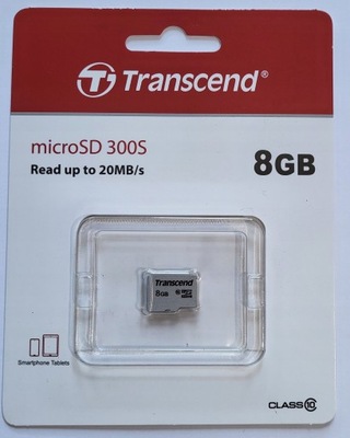 TRANSCEND 300S karta microSD microSDHC 8GB class 10 TS8GUSD300S