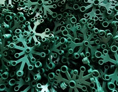 LEGO 2417 liść Dark Green 5 sztuk Nowe