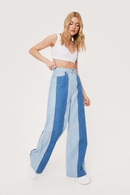 NASTY GAL SPODNIE JEANSOWE DAMSKIE ZAMEK 36 1YXK