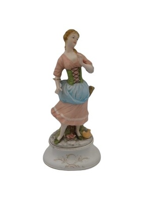 duża FIGURA Kobieta porcelana