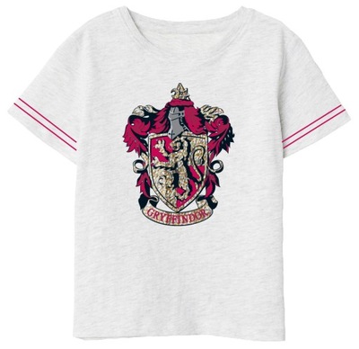 T-Shirt Bluzka Harry Potter 134 Szary Melanż