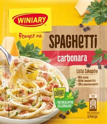 WINIARY Pomysł Na SPAGHETTI CARBONARA 34g