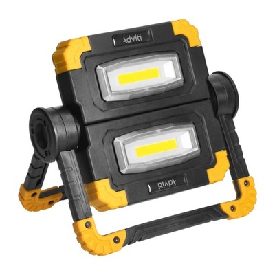 GEMINIX DIODO LUMINOSO LED 2X10W, NASWIETLACCON ROBOCZY, TRANSPORTABLE CON AKUMULATOREM, 1200LM,  