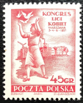 Fi 546 ** 1951 - Kongres Ligi Kobiet w Warszawie