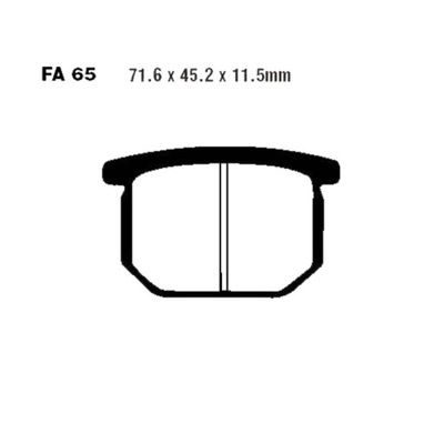 ZAPATAS DE FRENADO EBC FA065 SUZUKI GR 650 1983-1989  