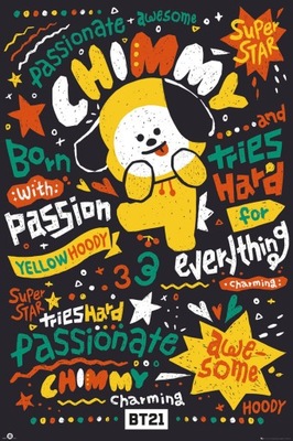 BT21 Chimmy plakat K-pop na ścianę 61x91,5 cm