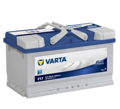 Акумулятор varta blue dynamic f17 12v 80ah 740a правий plus фото №1