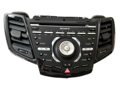 Панель радио sony + радио ford fiesta mk7 vii c1bt-18k811-ta37ae состояние idelny фото №1