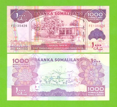 SOMALILAND 1000 SHILLINGS 2014 P-20c UNC