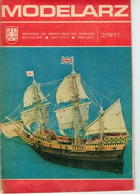 Modelarz 2 /1977 żaglowiec Mayflower