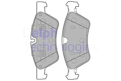 DELPHI ZAPATAS DE FRENADO PARTE DELANTERA MERCEDES G W463 GL X164 M W164 R W251  