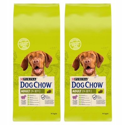 Purina DOG CHOW Adult Lamb jagnięcina 14kg x 2