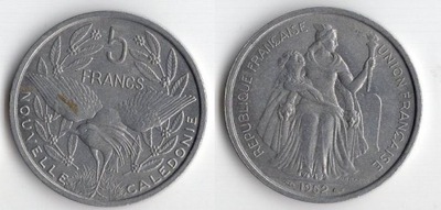 NOWA KALEDONIA 1952 5 FRANCS