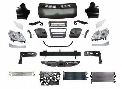 Citroen jumper 2006-2014 kompletny перед капот pas фото №1