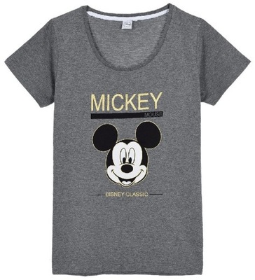 Szara koszulka młodzieżowa Disney Mickey Mouse XL