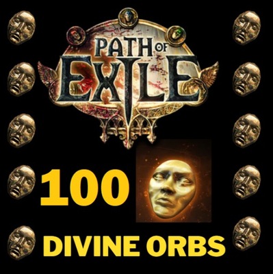 PATH OF EXILE POE STANDARD 100 DIVINE ORB ORBY PC