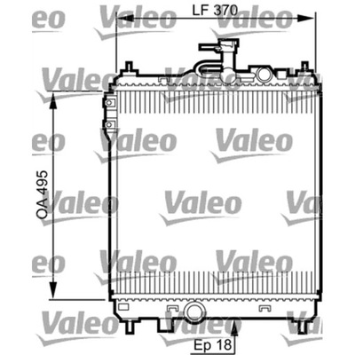 CHLODNICA, SISTEMA DE REFRIGERACIÓN DEL MOTOR VALEO 734914  