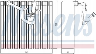 Випарник opel nissens 92187 фото №1
