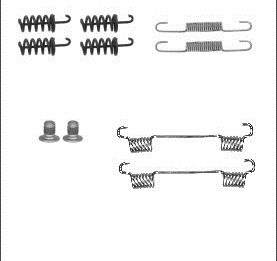 RESORTES PARA ZAPATAS DE FRENADO MERCEDES W221 05-  