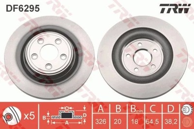 DF6295 DISC HAM. JAGUAR XF 06.12-  