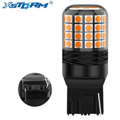 ЛАМПОЧКА W21W WY21W T20 LED (СВЕТОДИОД ) XSTORM ОРАНЖЕВАЯ ПОВОРОТНИК USA