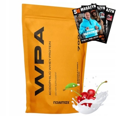 nowmax WPA 700g BIAŁKO WHEY PROTEIN ACIDOFILNY WPC MIĘŚNIE