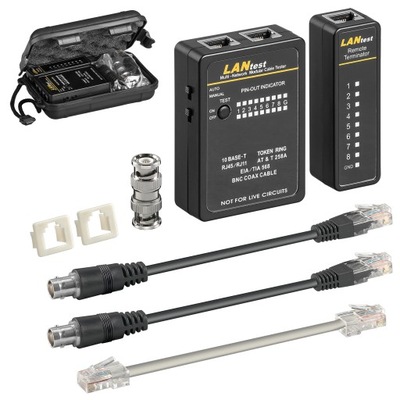 TESTER OKABLOWANIA GOOBAY NETWORK CABLE TESTER SET