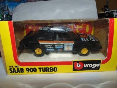 Bburago - SAAB 900 Turbo - skala 1/27 - rarytas