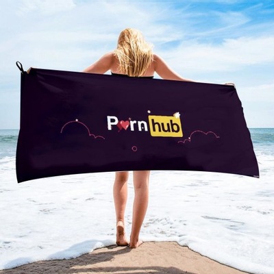 Ręcznik plażowy kąpielowy z mikrofibry porno-hub d