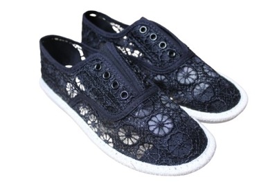 BUTY ESPADRYLE BALERINY CZARNE DAMSKIE ROZ.38