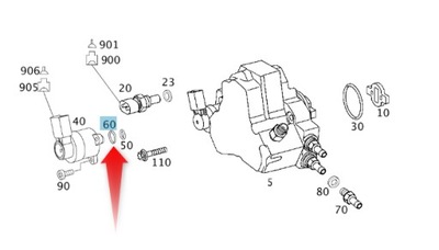 FORRO DE VÁLVULA COMBUSTIBLES MERCEDES M648  