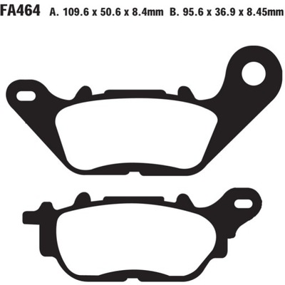 ZAPATAS DE FRENADO EBC SFA464 ORGANICZNE  