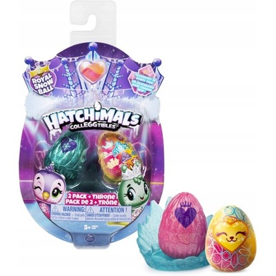 FIGURKI HATCHIMALS 2-PAK Z TRONEM GNIAZDEM