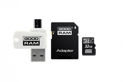 Karta pamięci z adapterem i czytnikiem kart GoodRam All in one M1A4-0320R12