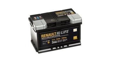 АККУМУЛЯТОР RENAULT OEM 7711575175 70A 720AH СТАРТ СТОП ОРИГИНАЛ