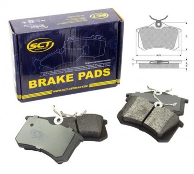 PADS REAR AUDI A3 A4 B5 B6 A6 C5 VW PASSAT GOLF 4  